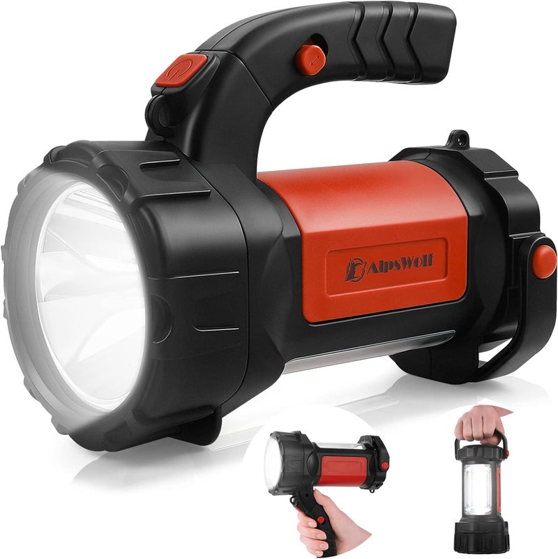 AlpsWolf Camping Lantern Rechargeable, LED Flashlight Spotlight Lantern with 800LM, 3600 Capacity Powered, Portable Bright Camping Light for Emergency, Outdoor Hiking, Power Outages - Image 1